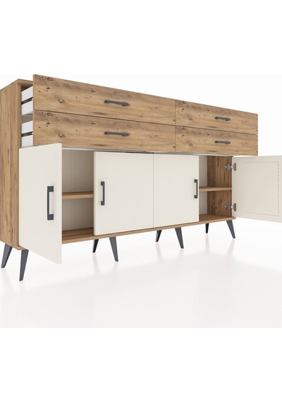 Arges Konsol 2 Raflı 4 Çekmeceli 8 Kapaklı 176x30x99 Çam-aytaşı/ç Çam-aytaşı/çam Arges Konsol 2 Raflı 4 Çekmeceli 8 Kapaklı 176x30x99 Çam-aytaşı/ç Çam-aytaşı/çam
