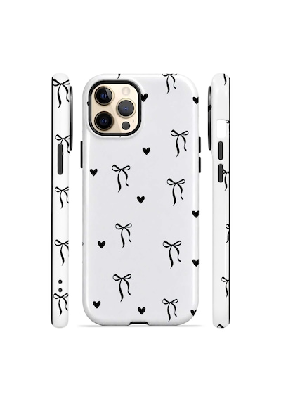 Velvoria Valestra Tiny Bows Hearts Apple iPhone Uyumlu 12 Pro Max Magsafe Koruma Kılıfı Valestra Magline - Tiny Bows Hearts
