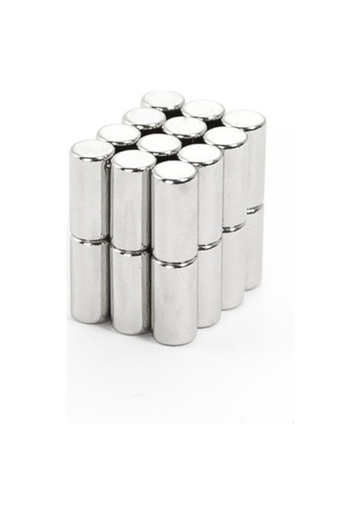 10 Adet Çap 5mm X Kalınlık 10mm Silindir Güçlü Neodyum Mıknatıs