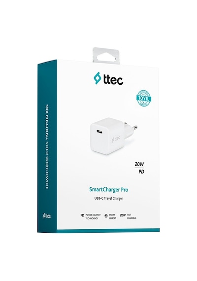 Ttec 2SCP01B Smartcharger 20 W Hızlı Şarj Adaptörü Ttec 2SCP01B Smartcharger 20 W Hızlı Şarj Adaptörü
