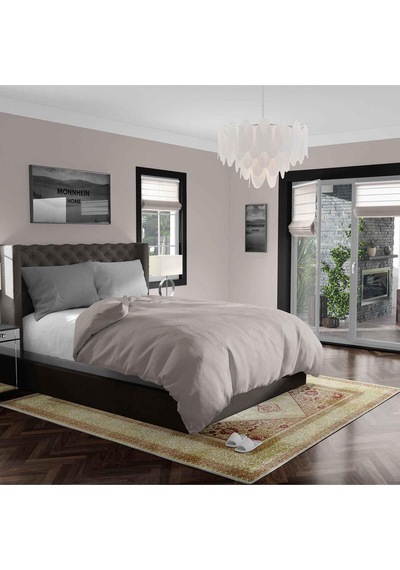Kaymaz Taban Yıkanabilir Halı Mutfak, Salon, Yatak Odası İçin Modern Dijital Baskı Halı Slnhalı22 - 0077 Çok Renkli