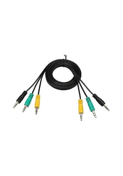 3'lü 3.5 Mm Stereo 5.1 Ses Sistemi Kablosu - 1.5 Metre