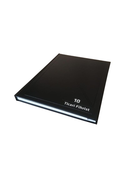Fihrist Ticari 10'lu 20x28 Siyah Cilt Bezli 1 Adet Artlantis Tica