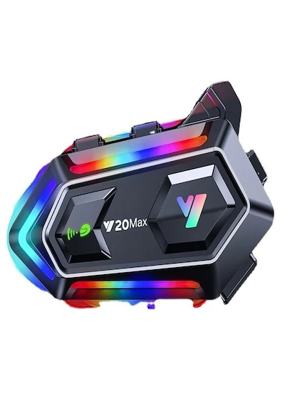 Y2-Max Rgb 4XEG Ses Ipx6 Su Geçirmez İntercom 5.3 Bluetooth Kask Kulaklığı