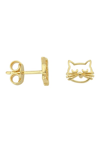 14 Ayar Altın Kedi Küpe 0,91 Gr-5439 59157138