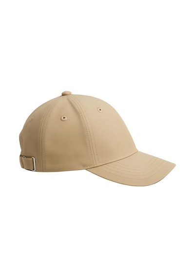 Perlotus Unisex Spor Kep Şapka Mikro Polyester Kumaş 6 Parça Ayarlanabilir Metal Tokalı Krem