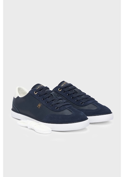Tommy Hilfiger Logolu Deri Sneaker Ayakkabı Kadın Ayakkabı Fw0fw09391 Dw6 Lacivert