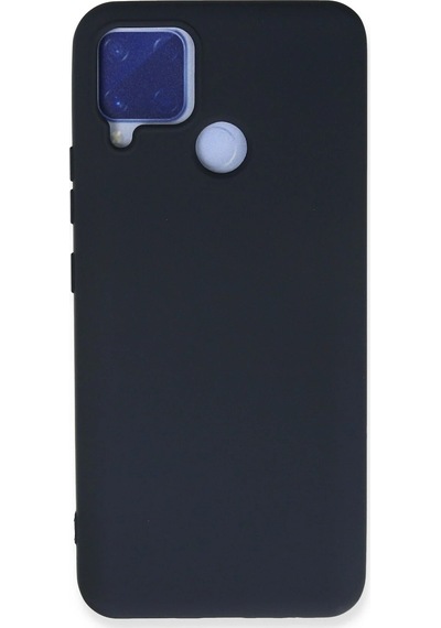 Newface Realme C15 Kılıf Nano İçi Kadife Silikon Glblseme - 15 - Lacivert
