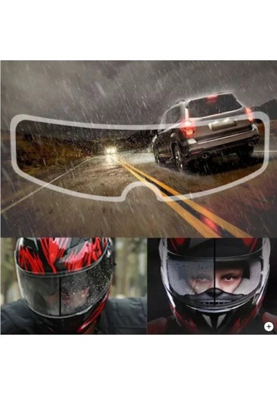 Kask Vizör Yağmur Kaydırıcı Önleyici Universal Pinlock Film