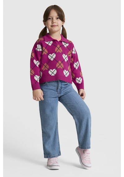 U.s. Polo Assn. Kız Çocuk Fuşya Kazak /triko 50314353-vr023 Fusya