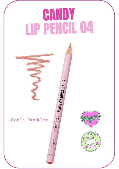 Callista Lip Candy Lip Pencil Dudak Kalemi 04 Cupcake Rush - Nude