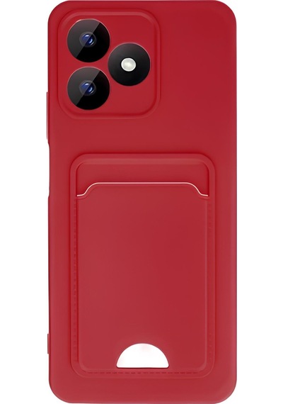 Realme Note 50 4g / Realme C53 Kılıf Kart Ve Resim Bölmeli Soft Renkli Silikon Kapak