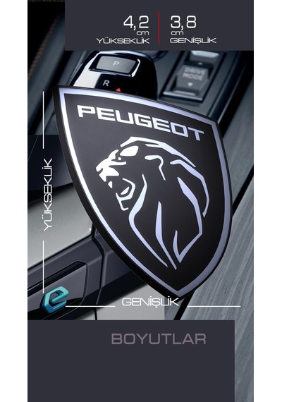 Peugeot Direksiyon Üzeri Yeni Aslan 3d Kabartmalı Logo