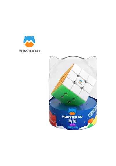 Hediyecik Gan Monster Go 3x3 Mıknatıslı Manyetik Zeka Küpü Akıl Küpü Rübik Küp Mobil Uygulamalı