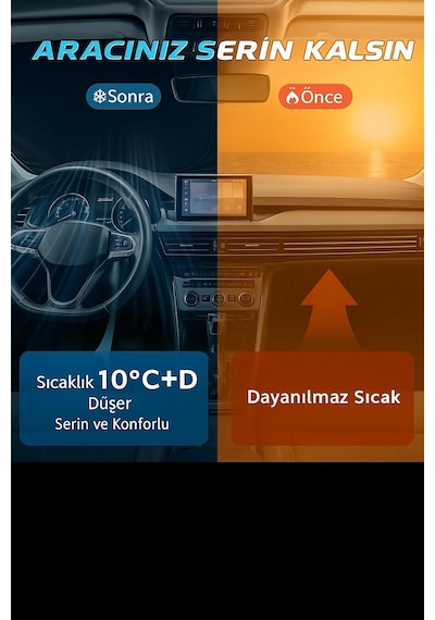 Araba Ön Cam Güneşliği, Güneşlik Her Araca Uygun