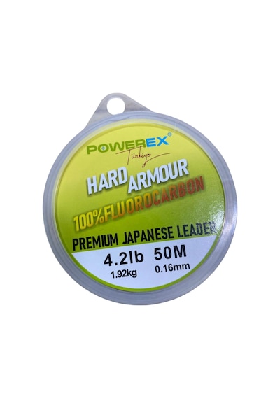 Powerex Hard Armour %100 Fluorocarbon 50 M Clear Leader Misina