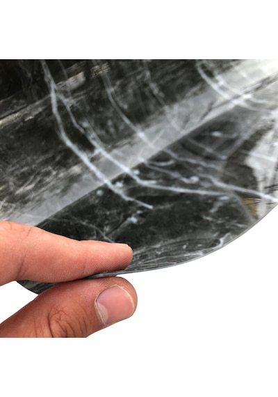 Mermer Desenli - Kalın Pvc 1,2 Mm M-09 Masa Örtüsü