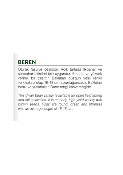 AGRodal Tarım Ata Tohumu Yerli Doğal Oturak Yeşil Fasulye 50 Toh