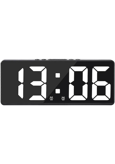 Led Ekranlı Dijital Alarmlı Masa Saati Orta Boy Çok Renkli