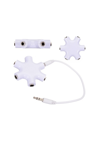 5 Li Kulaklık Çoklayıcı Splitter 5 Port 3.5Mm Çoklayıcı Kablo