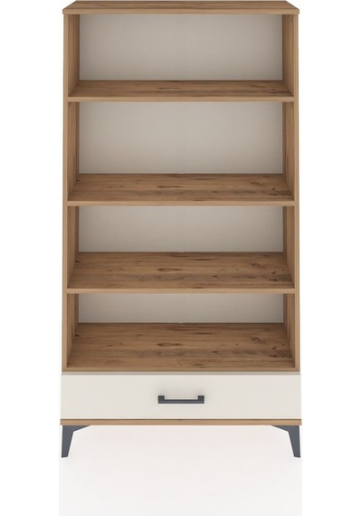 Arges Dolap 4 Raflı Tek Çekmeceli 88x30x163 Çam-aytaşı Çam