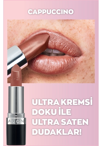 Avon Ultra Kremsi Ruj Blush Nude + Cappuccino + Red 2000