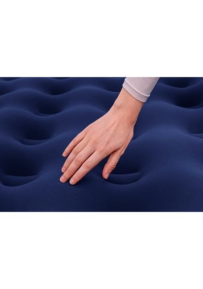 1.91m X 1.37m X 22cm Hava Yatağı Tam El Ac Pompa Beyaz