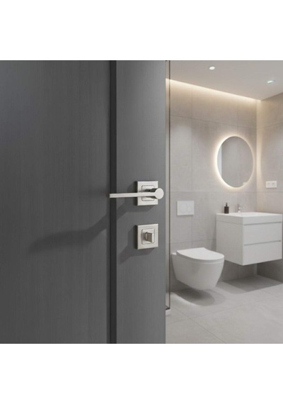 Sese Argun Wc Kare Saten Rozetli Kapı Kolu 200-258r-02-53