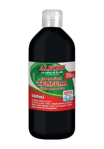 Alpino Tempera Sulu Boya 500 Ml. Siyah
