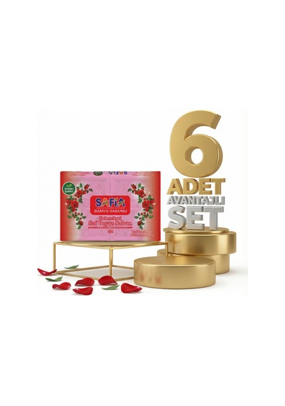 Safia Gül Banyo Sabunu 6x600 Gr