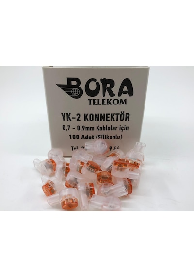 Ek Boncuğu Yak 2 Konnektör (1 Kt 100Lü) ( Ürün Adınıza Faturalı )