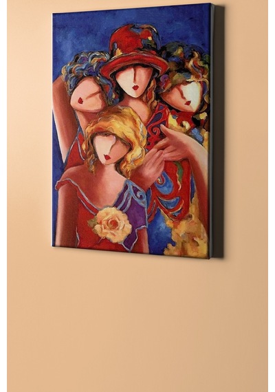 Webstyle Sayılarla Boyama Seti Kasnaklı 4 Kardeş 50 X 65 Cm
