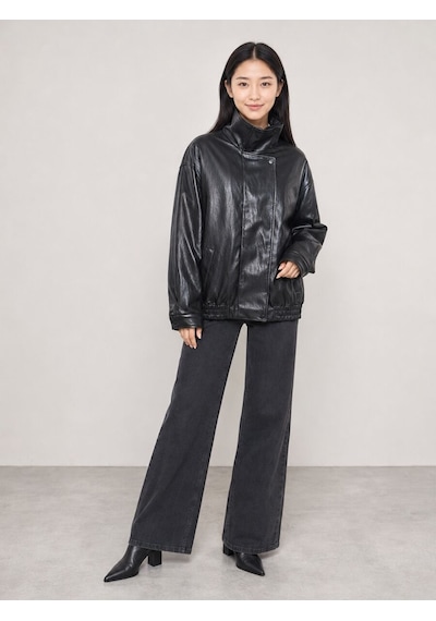 Loft Oversize Kadın Mont Pu Lf2043973 Q1.v1 Siyah