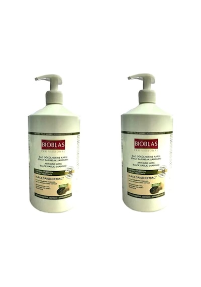 Bioblas Saç Dökülmesine Karşı Siyah Sarımsak Şampuanı 2 x 1 L