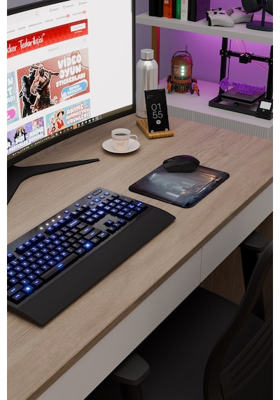 Split Fiction Kaymaz Dikişli Kauçuk Oyuncu Mousepad V5 - 22x18 Gaming Mouse Pad Fare Altlığı