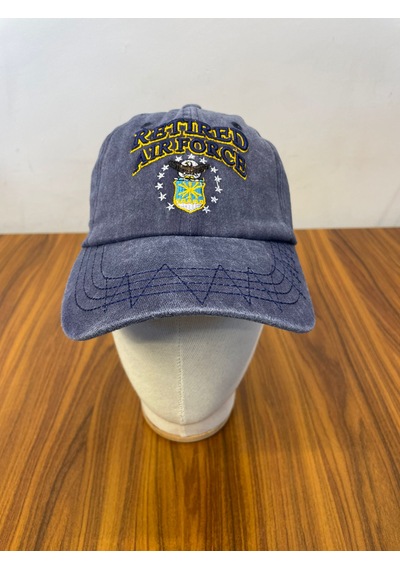 Hamze Vintage Eskitme Yıkamalı Model Nakışlı Unisex Cap Şapka Lacivert