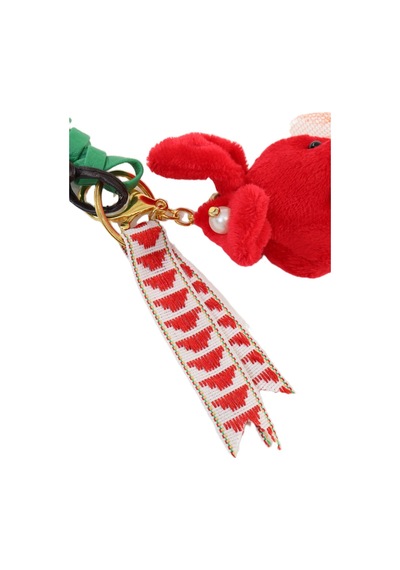 Anahtarlık Çanta Charm. Ayna Süsü. Çanta Aksesuarı. Anahtarlık Peluş Tavşan Örme Ip Çanta Charmı