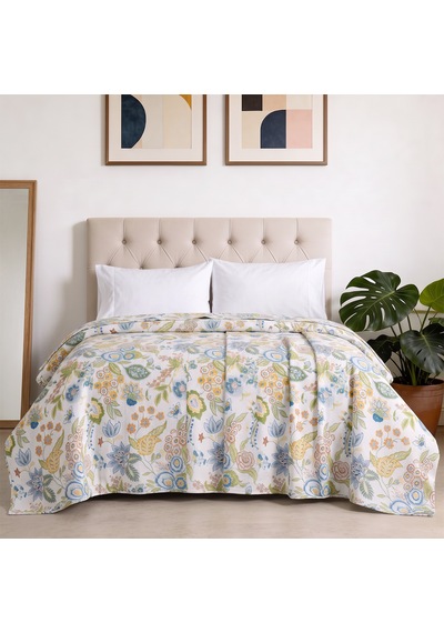 Aryıldız Home Harmony Tek Kişilik %100 Pamuk Pike 150x220 Cm Renkli