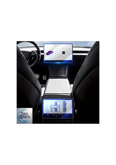 Tesla Model Y Juniper 2025 & Model 3 Highland 2024 Uyumlu Ekran Koruyucu Seti Ön + Arka Cam Film