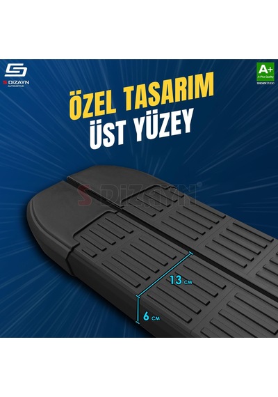 S-dizayn Opel Grandland 2 Elektrikli S-line Siyah Yan Basamak 193 Cm 2024 Üzeri A+ Kalite