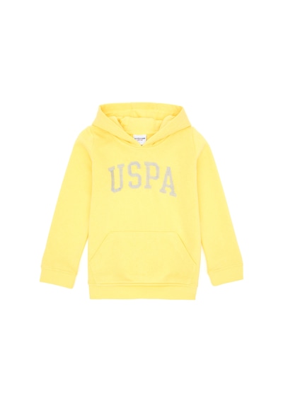 U.S. Polo Assn. Kız Çocuk Sarı Kapüşonlu Basic Sweatshirt 50296388-VR044