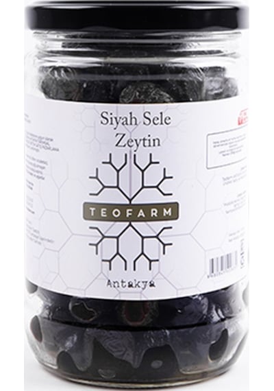 Teofarm Yağlı Salamura Siyah Zeytin 430 G