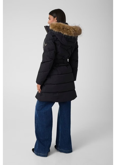 Guess Kapüşonlu Kadın Mont-w6bl57w4196 siyah