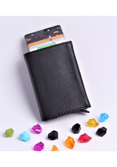 Ozka Leather Collection Otomatik Mekanizmalı Deri Cüzdan