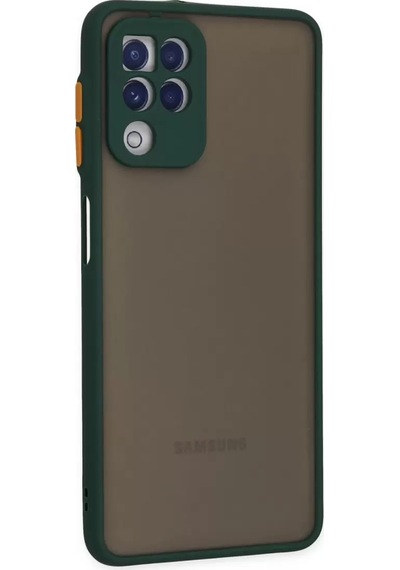 Newface Samsung Galaxy A22 Kılıf Montreal Silikon Kapak - Yeşil