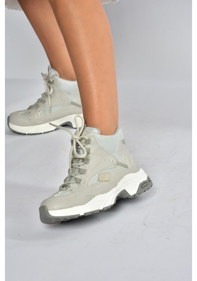 Fox Shoes V312415009 Gri Bilekli Spor Ayakkabı Sneakers Gri
