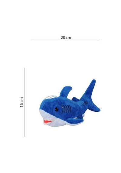 Köpekbalığı Sesli Baby Shark Müzikli 28 Cm - 1811201 - Mavi Mavi