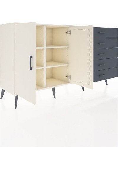 Kronos Konsol 4 Raflı 5 Çekmeceli 2 Kapaklı 176x59x99 Aytaşı-aytaşı/antrasit Aytası/antrasıt - Aytası Kronos Konsol 4 Raflı 5 Çekmeceli 2 Kapaklı 176x59x99 Aytaşı-aytaşı/antrasit Aytası/antrasıt - Aytası