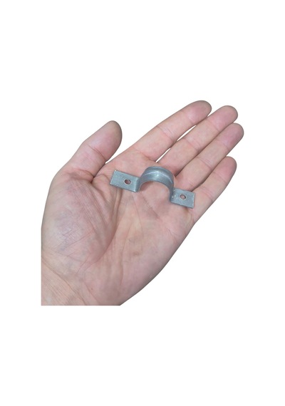 No:4 Çiftli Sac Kablo Kroşe 20mm Demir Köprü Metal Boru Tutma Bağlama Kelepçesi -10adet