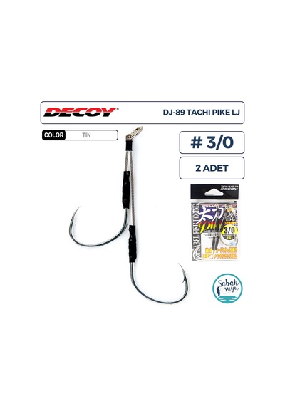 Decoy Dj-89 Tachi Pike Lj Çiftli Jig Asist İğnesi 3/0 2 Adet